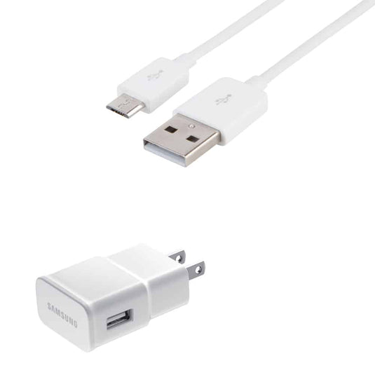 4XEM Samsung wall charger and 6ft Micro USB Cable Kit