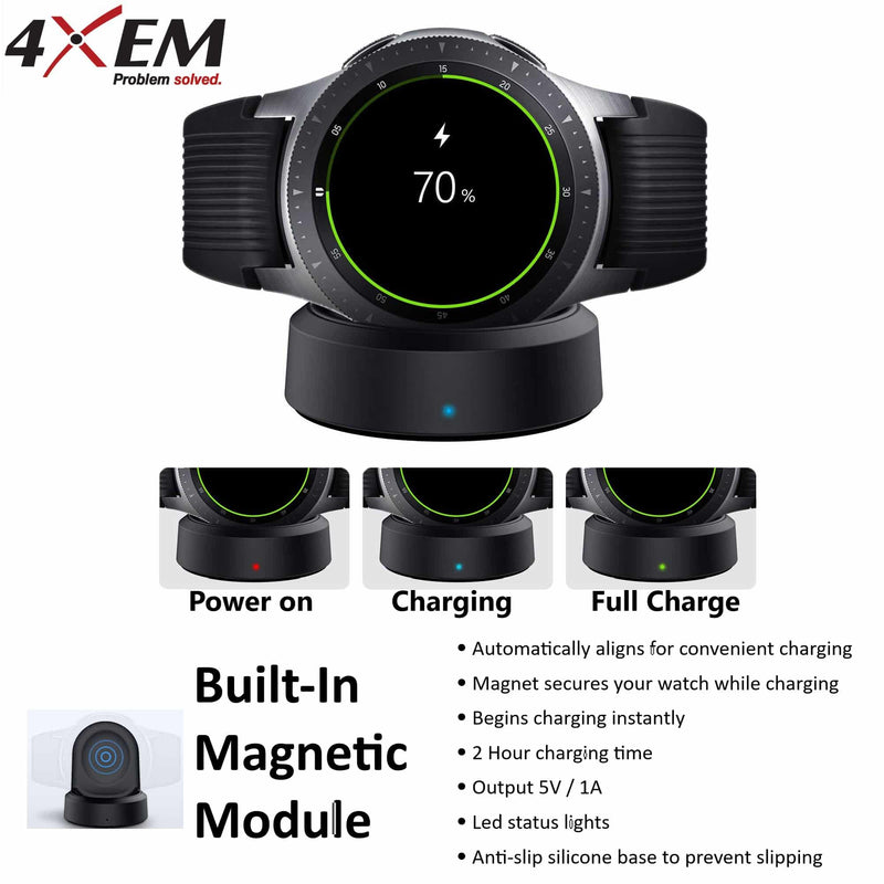 Load image into Gallery viewer, 4XEM Wireless smartwatch charger for Samsung Galaxy watches Gear sport/ S2/S3/S4
