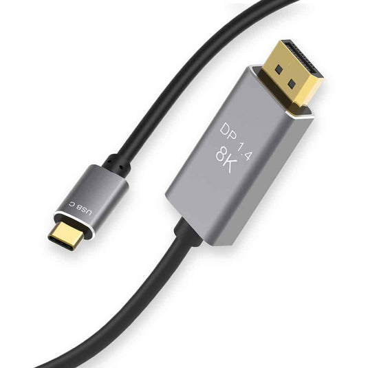 4XEM 8K/4K 2M USB-C to DisplayPort Cable