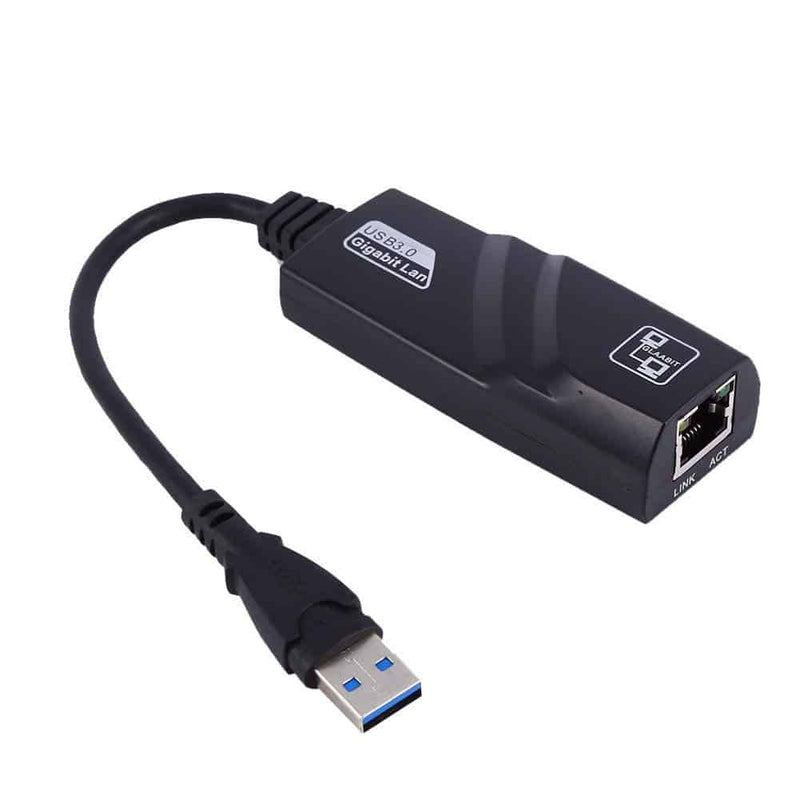 Load image into Gallery viewer, Alternate angle of 4XEM black usb-c ethernet adapter

