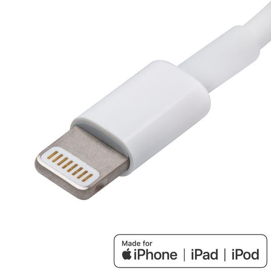 4XEM USB-A to 8-Pin Lightning Cable for iPhone, iPad, and iPod – MFi Certified