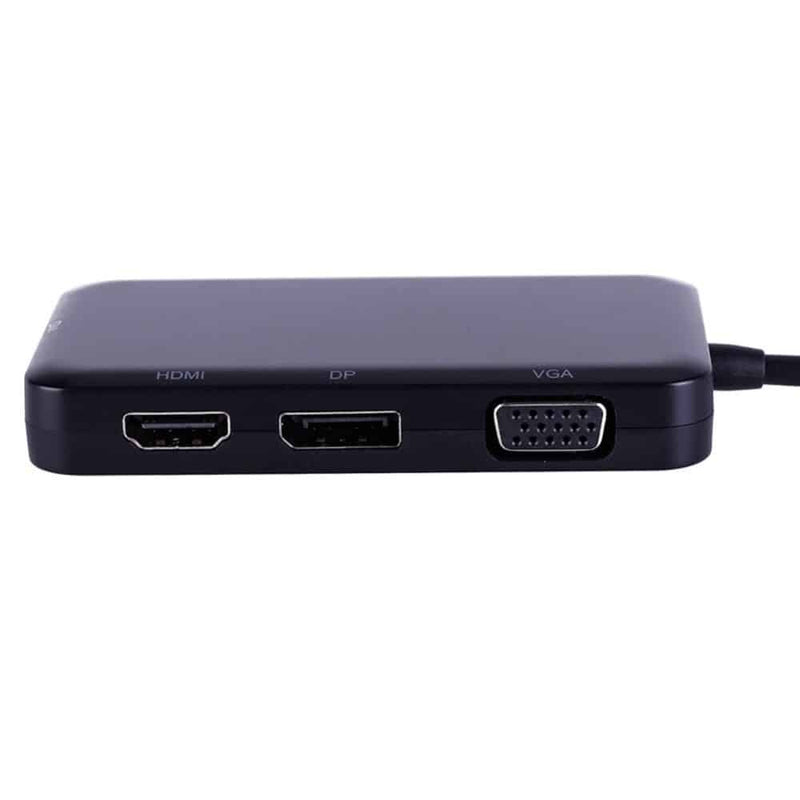 Load image into Gallery viewer, 4XEM 4 in 1 USB Type C Hub To HDMI DVI VGA DP Display Multiport Adapter Converter 4K 1080P
