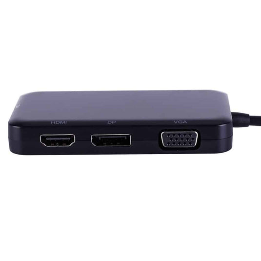 4XEM 4 in 1 USB Type C Hub To HDMI DVI VGA DP Display Multiport Adapte