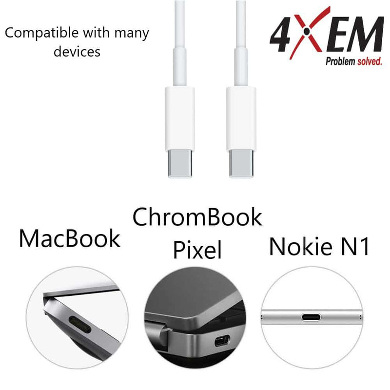 Load image into Gallery viewer, Image: USB-C cable is compatible with MacBook, ChromeBook Pixel and Nokie N1 and more.
