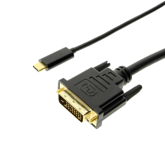 4XEM USB-C to DVI Cable 6ft-Black