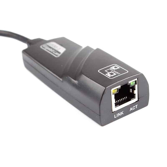 close up shot of the rj-45 ethernet port 
