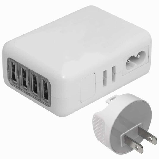4XEM Universal USB Power Adapter/Wall Charger for all USB devices 4Port