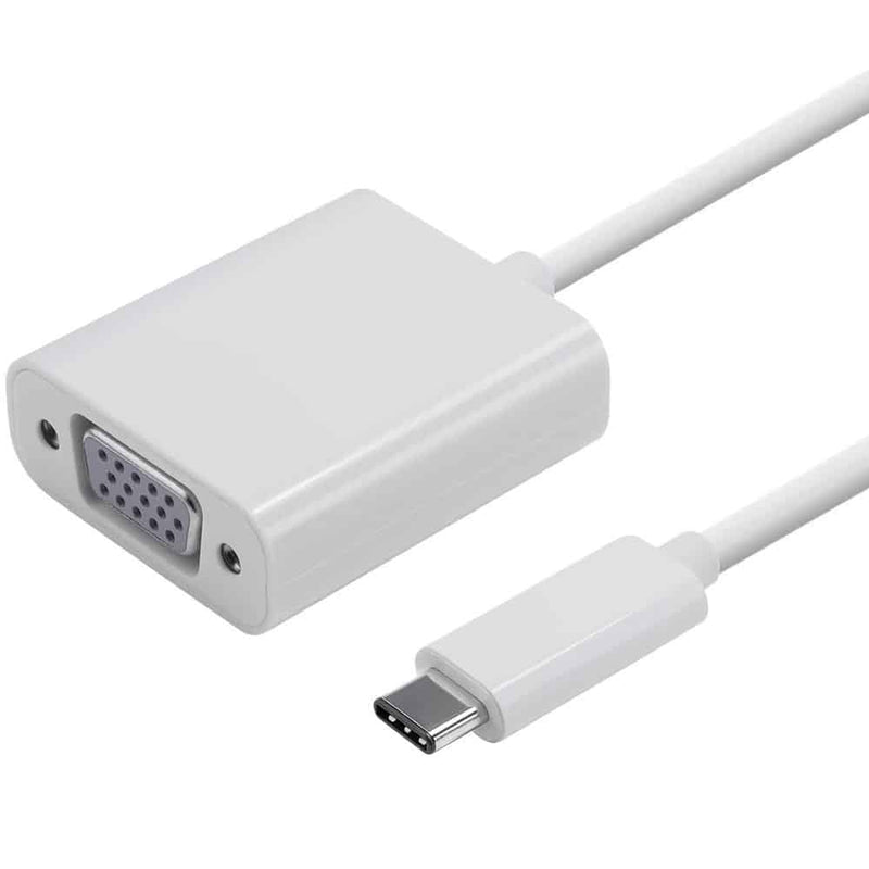 Load image into Gallery viewer, 4XEM USB-C to VGA Adapter - White 10 inch
