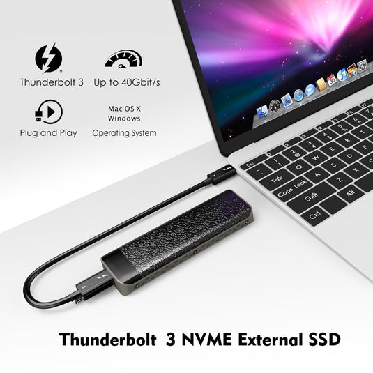 4XEM Portable Thunderbolt 3 PCle NVMe SSD Enclosure