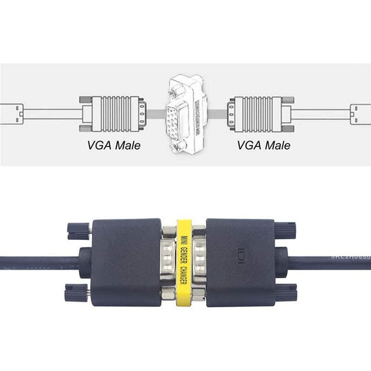 4XEM VGA HD15 Female To Female Gender Changer Adapter