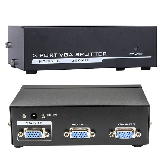 4XEM 2-Port VGA Splitter 350 MHz