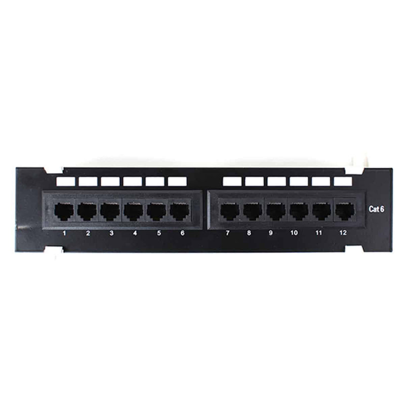 Load image into Gallery viewer, 4XEM 12 Port CAT6 wall mount patch panel

