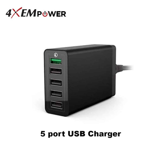 4XEM 5-Port USB Home Charger