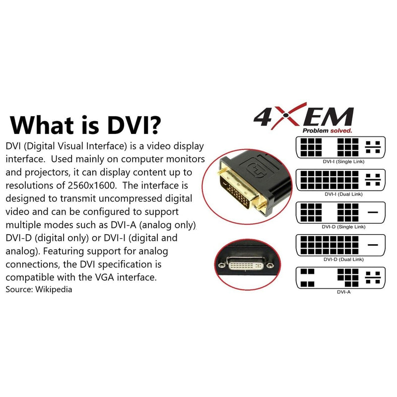 Load image into Gallery viewer, 4XEM 15FT DVI-D Single Link M/M Digital Video Cable
