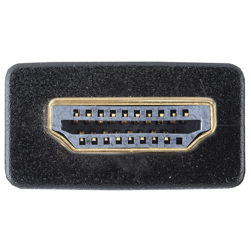 Load image into Gallery viewer, close of 19 pin HDMI connector on the connector head of the hdmi cable
