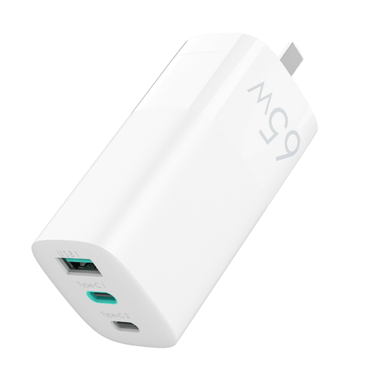 Triple Output 65W GAN Wall Charger
