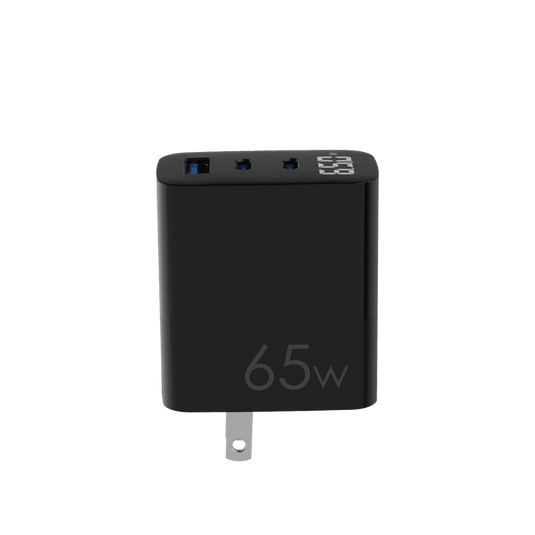 4XEM 65W GaN Wall Charger Triple Output with Display