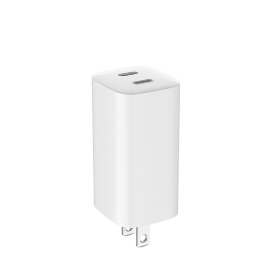 4XEM 45W GaN Wall Charger Dual USB-C - White