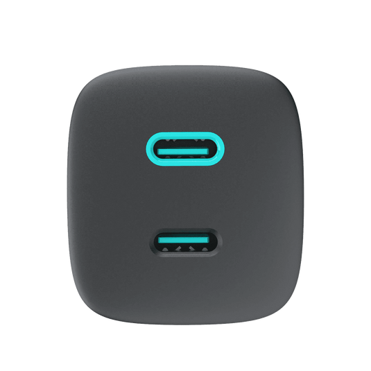 4XEM 45W GaN Wall Charger Dual USB-C - Black