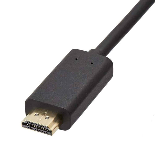 4XEM HDMI to VGA Adapter Cable With 3.5mm Audio Cable- 6FT Black
