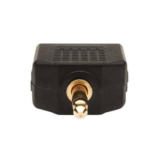 4XEM 3.5mm Mini Jack Headphone Splitter Audio Devices Black