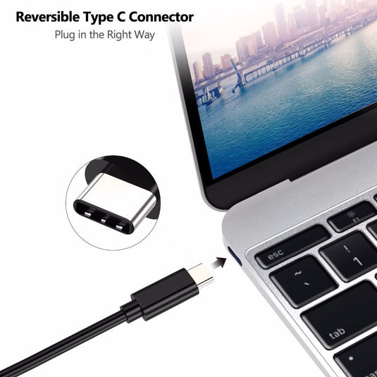 4XEM USB-C to HDMI 6ft Adapter cable Black
