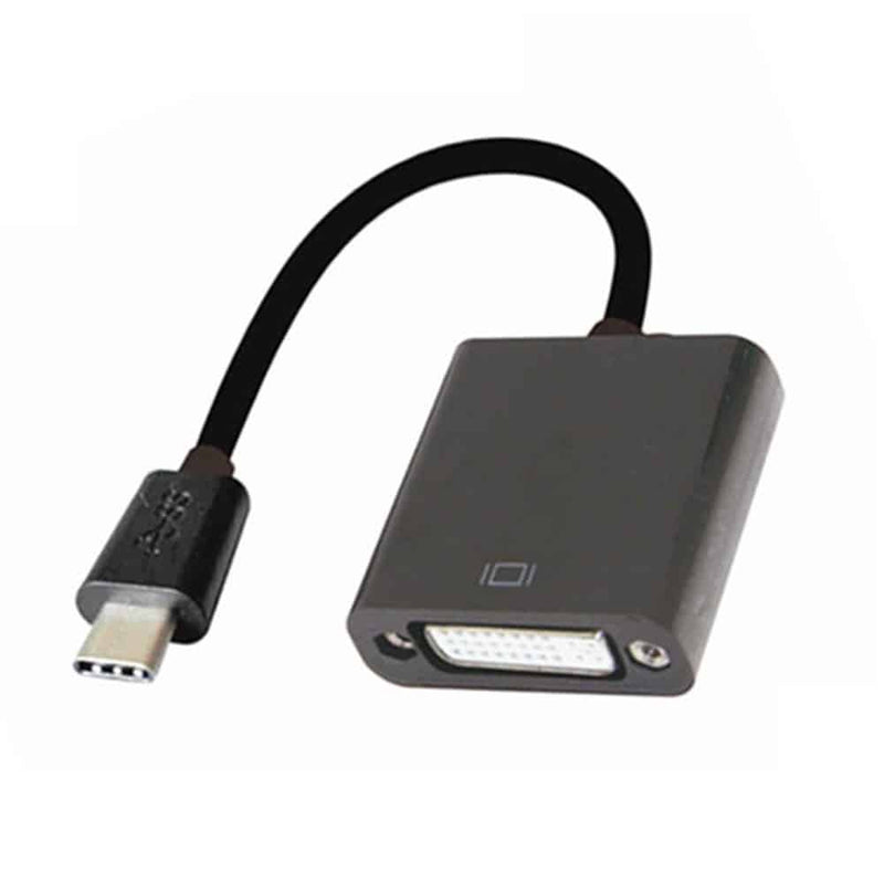 Load image into Gallery viewer, 4XEM 10 inch USB-C to DVI Adapter Black
