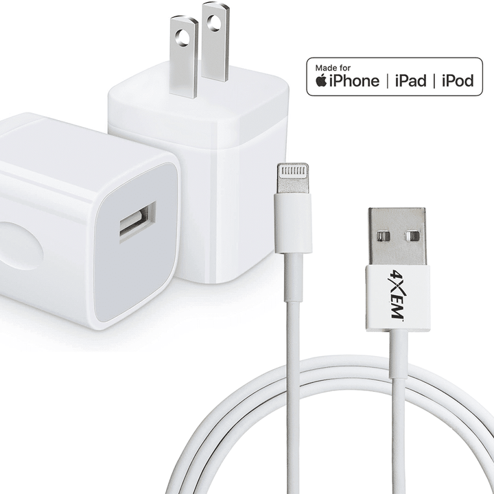 4XEM iPhone/iPod Charging Kit - MFi Certified