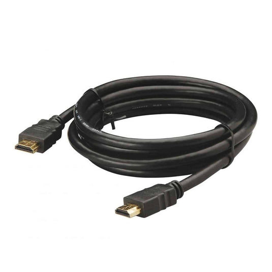 4K quality HDMI cable. Cable coiled onto itself showcasing length