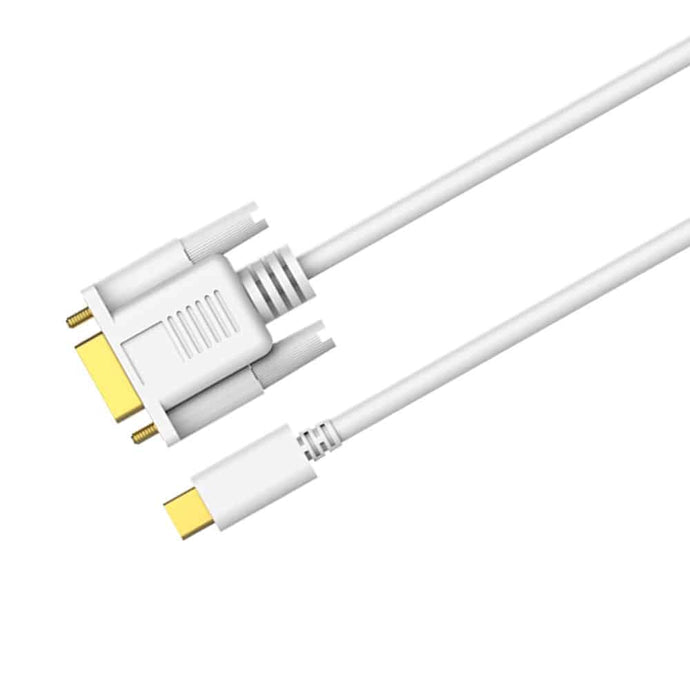 4XEM USB-C to VGA Cable - 6FT-White