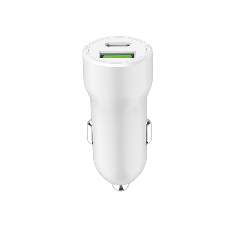 Load image into Gallery viewer, 4XEM Dual USB Car Charger Adapter A/C - White
