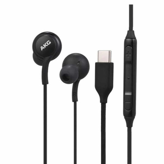 4XEM USB-C Earphones with Mic and Volume Control Black