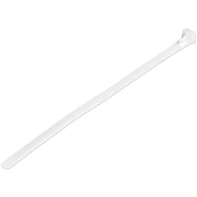 4XEM 250 Pack 6" Cable Ties - White Medium Nylon/Plastic Zip Tie