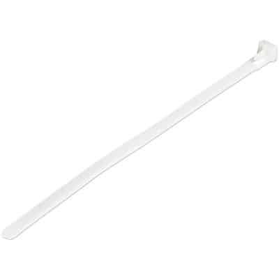 Load image into Gallery viewer, 4XEM 100 Pack 5&quot; Reusable Cable Ties - White Medium Nylon/Plastic Zip Tie

