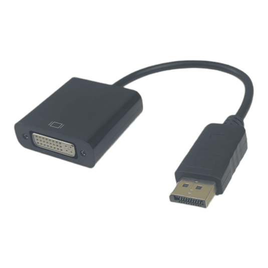 4XEM 9in DisplayPort To DVI-I Dual Link M/F Adapter Cable