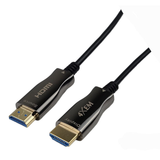 Two HDMI Cables with gold plated connectors against a white background