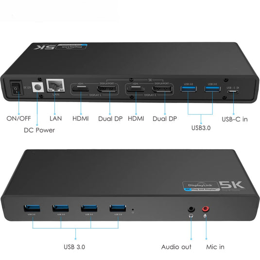 4XEM USB-C 4K Ultra HD Multi-Display Universal Docking Station