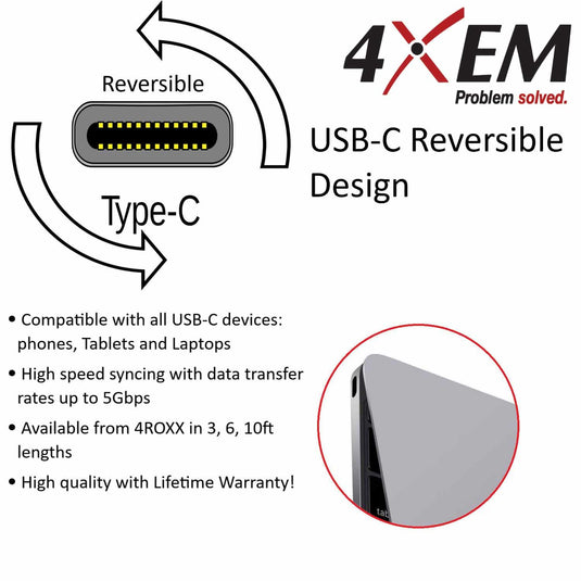 4XEM USB-C to USB 3.0 Type-A - 3FT